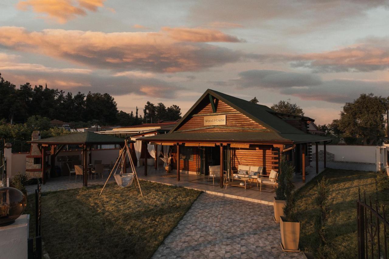 Wood House "Private Spa" Vergia Екстериор снимка